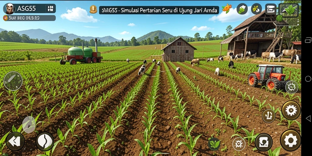 Gameplay seru bertani dengan grafis yang menarik di ASG55.