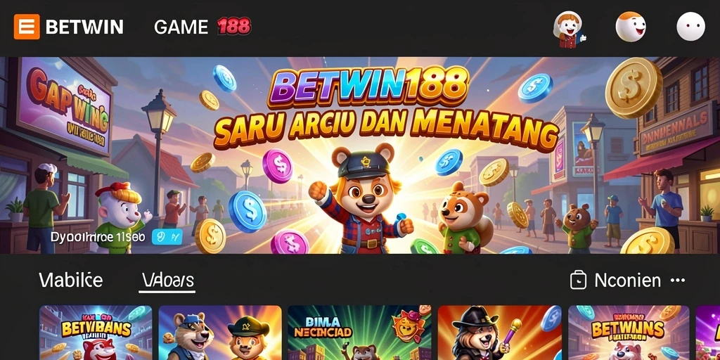 Tangkapan layar gameplay <strong>BETWIN188</strong> menampilkan keseruan permainan Arcade yang penuh warna.