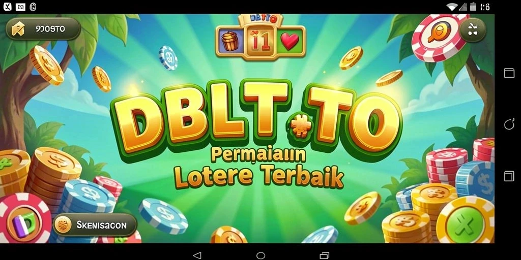 Screenshot menampilkan gameplay menarik dari aplikasi DBLTOTO dengan berbagai pilihan lotere.