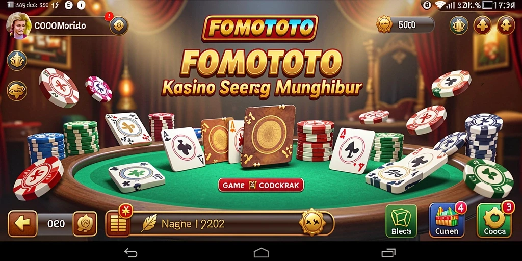 Tampilan gameplay kasino yang menarik di FOMOTOTO.