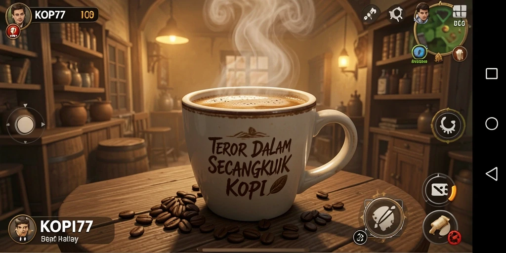 Gameplay mencekam KOPI77 saat Anda menyelidiki kegelapan.