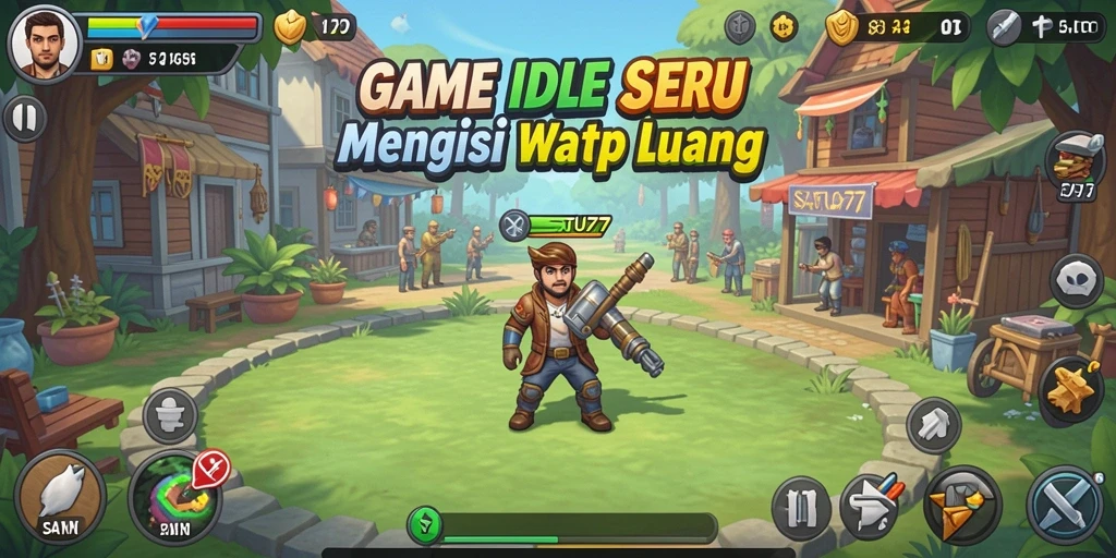 Screenshot SATU77 menunjukkan gameplay seru dan strategis dari game Idle.