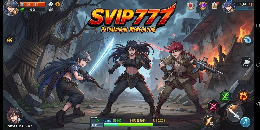 Screenshot SVIP777 menampilkan aksi seru dengan karakter Anime yang iconic.