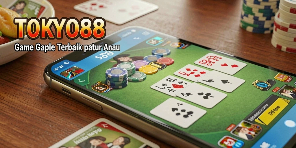 Tampilan menarik dari gameplay Gaple di TOKYO88.